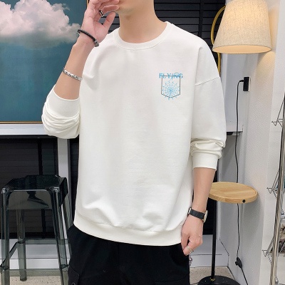 Áo thun cotton tay dài cổ tròn thời trang thu đông cho nam