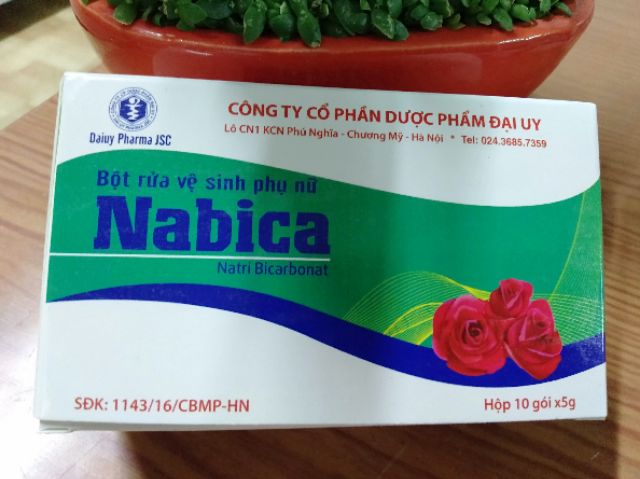 Nabica bột rửa vệ sinh phụ nữ