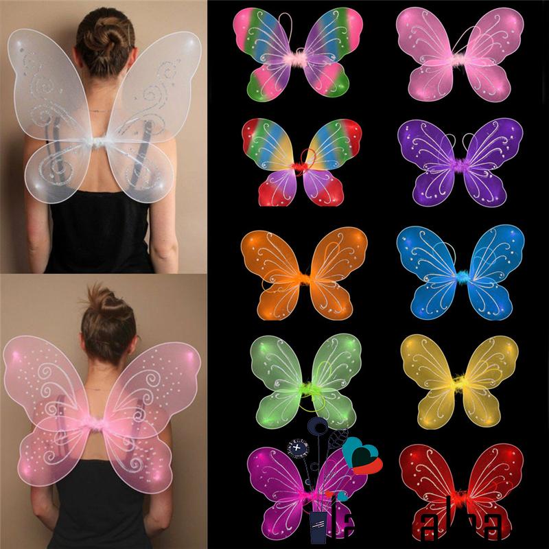 Set Cánh Bướm Và Chân Váy Xòe Hóa Trang Cho Bé Gái