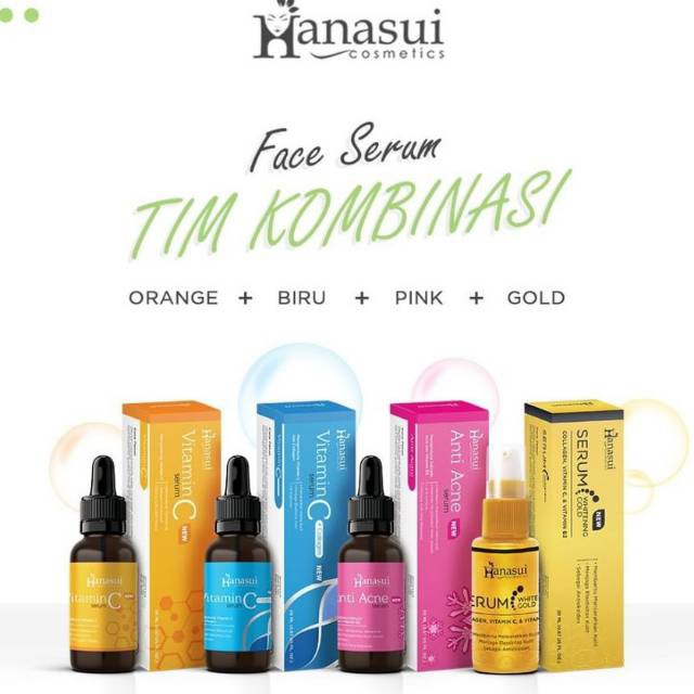 (Hàng Mới Về) Serum Hanasui Chiết Xuất Vàng Collagen Trị Mụn Làm Trắng Sáng Da Cho Nam