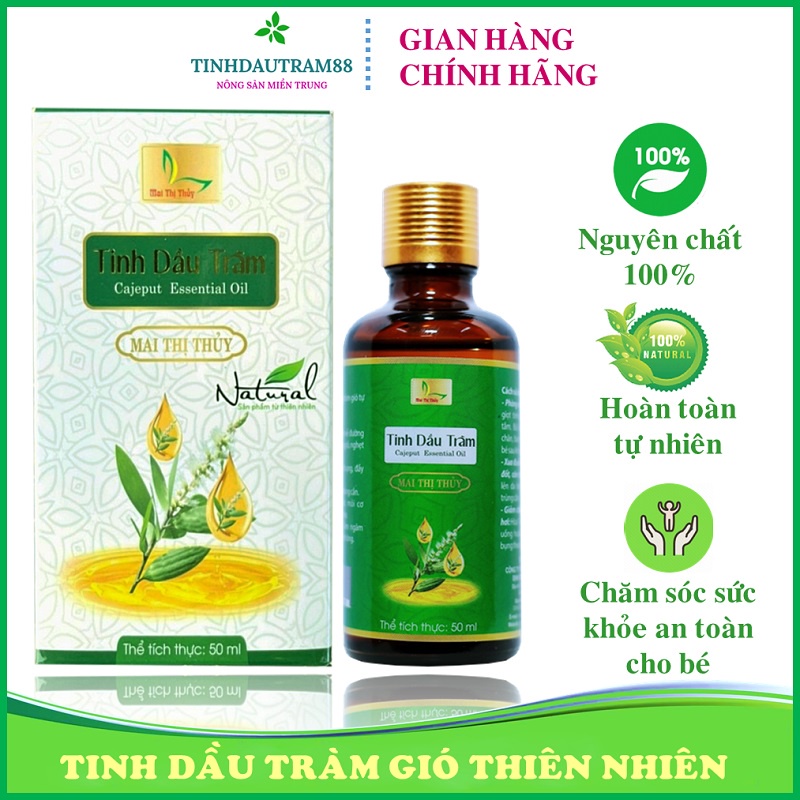 Tinh Dầu Tràm Cho Bé 50ml  Dầu tràm thiên nhiên giúp phòng ho, cảm lạnh, sỗ mũi cho bé hiệu quả