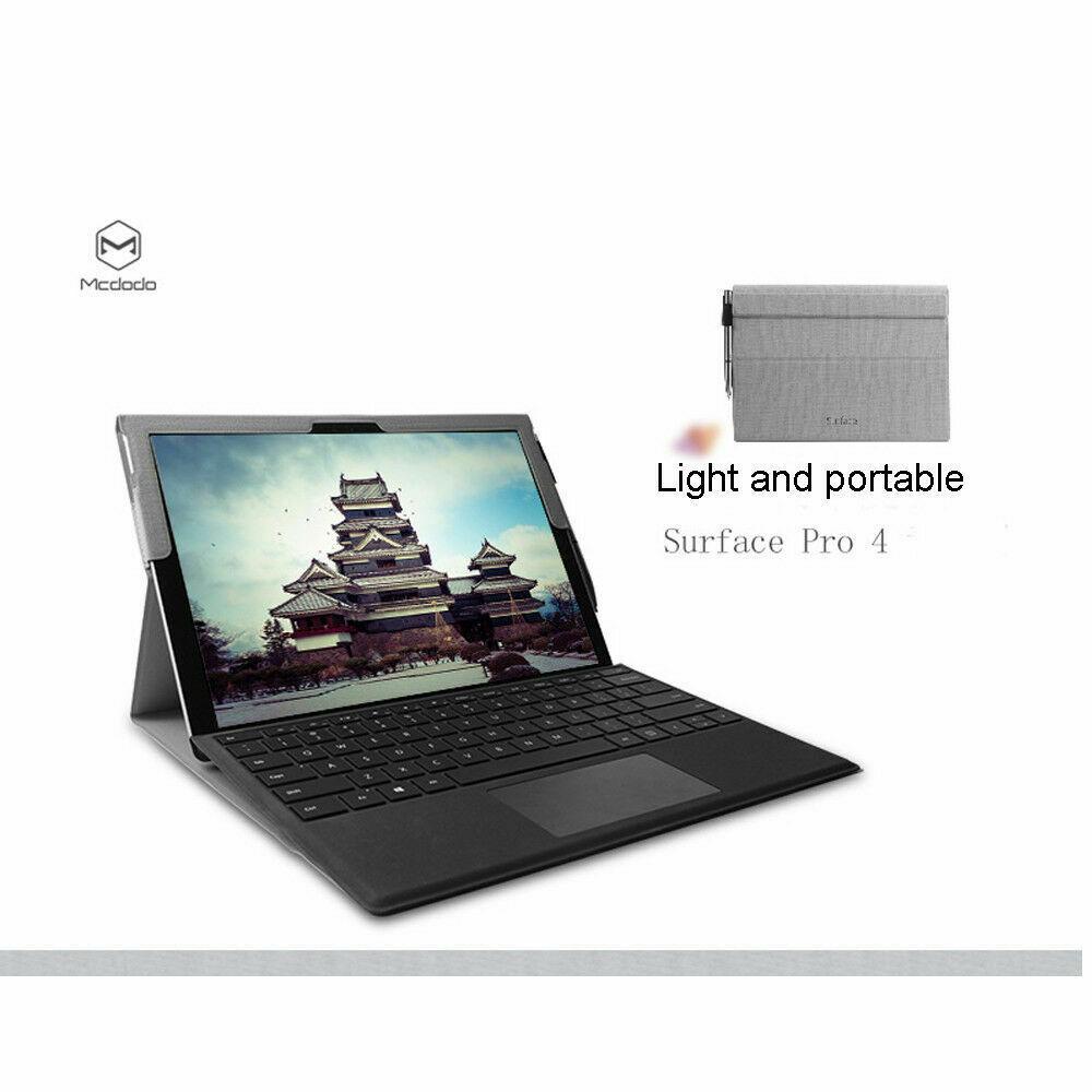 Protective Case For Microsoft Surface Pro 4/5/6 PU Leather Folding Stand Cover