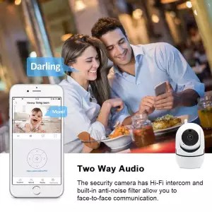 EVKVO - Theo dõi tự động - YI LOT APP FHD 3MP Rotate WIFI CCTV Camera Wireless PTZ IP Camera CCTV IR Night Vision WIFI Home Security Surveillance Camera