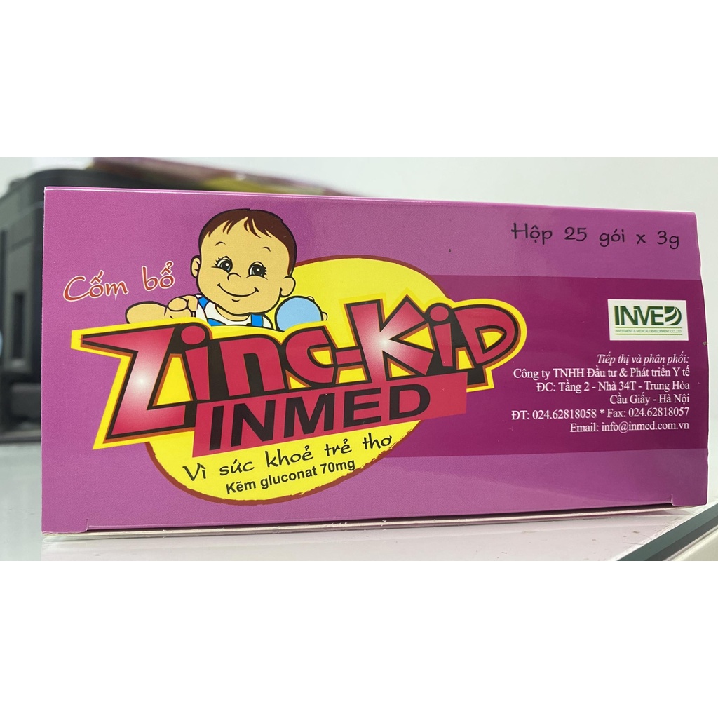 Zinc Kid Inmed.Bổ Sung Kẽm Dạng Cốm Hương Dâu Cho Bé.Tiêu Hóa Tốt,Ăn Ngon,Tăng Miễn Dịch