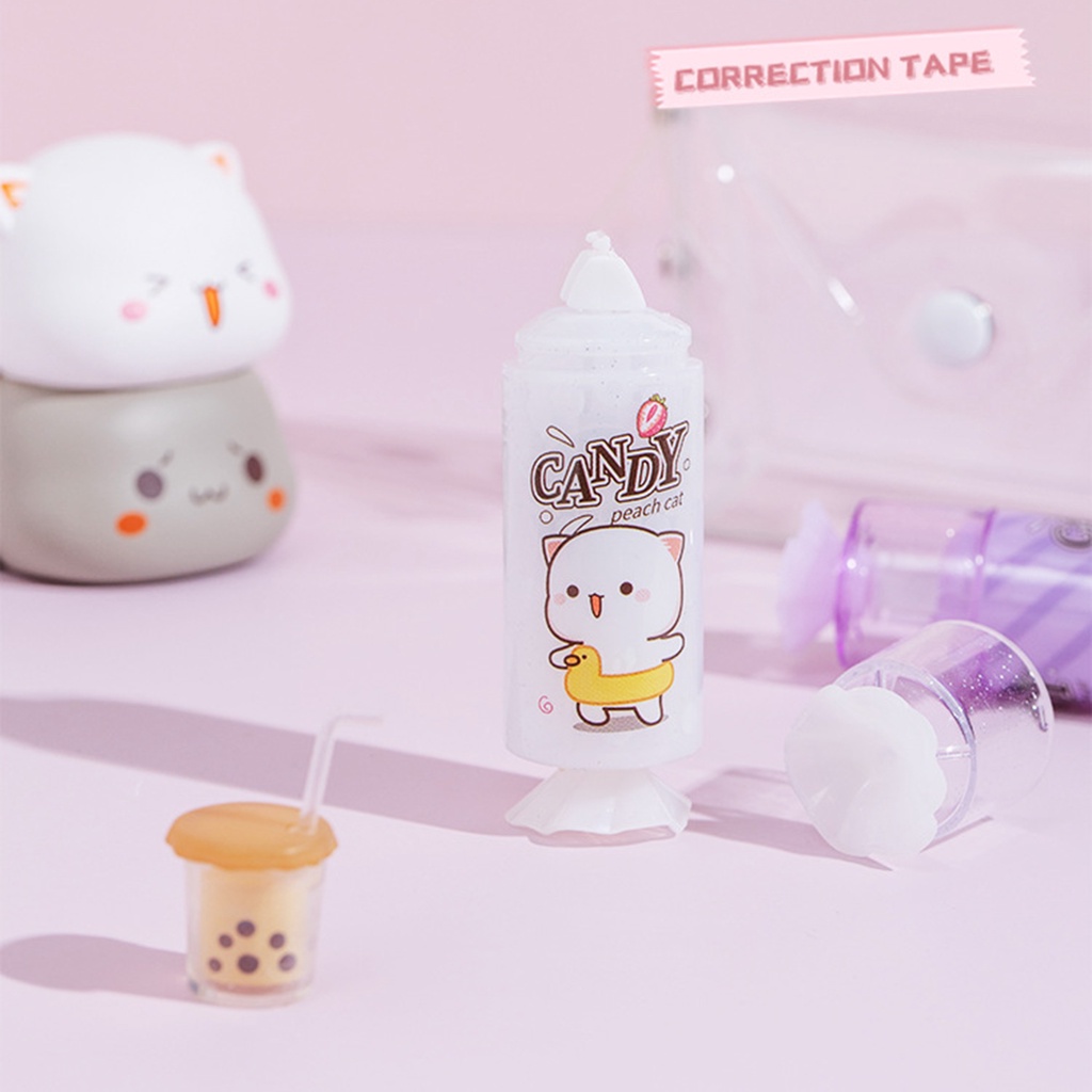 Bút Xóa Kéo Tạo Hình Kẹo Dễ Thương 5mm * 4m