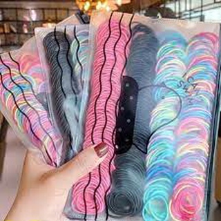 sét 100 dây chun buộc tóc tiện dụng