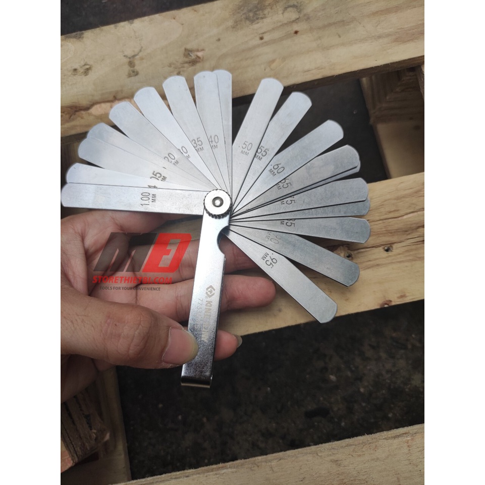 Thước lá đo khe Kingtony 77335-25 0.04-1.0MM 25LÁ