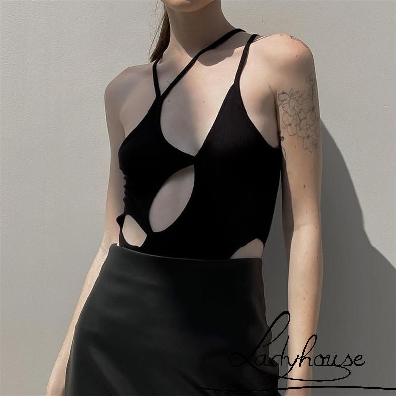 Áo liền quần hai dây hở lưng màu sắc quyến rũ cho nữ