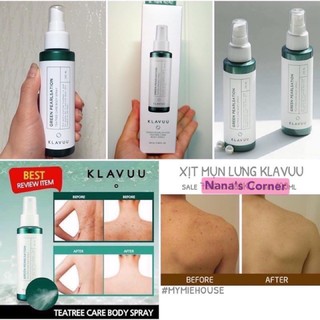 Xịt Mụn Lưng KLAVUU Tea Tree Care Body Spray