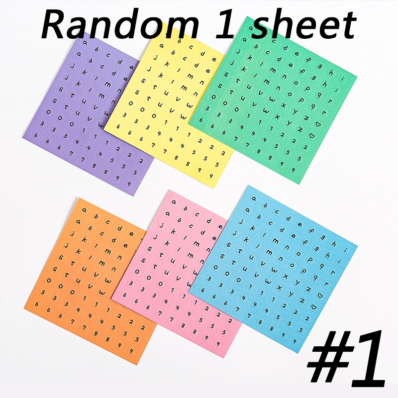 Sticker Dán Trang Trí Sổ Tay/Nhật Ký Hình Chữ Cái DIY