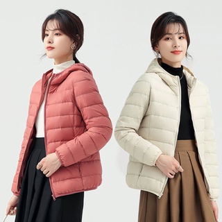 Áo khoác phao cotton mỏng nhẹ thời trang thu đông cho nữ