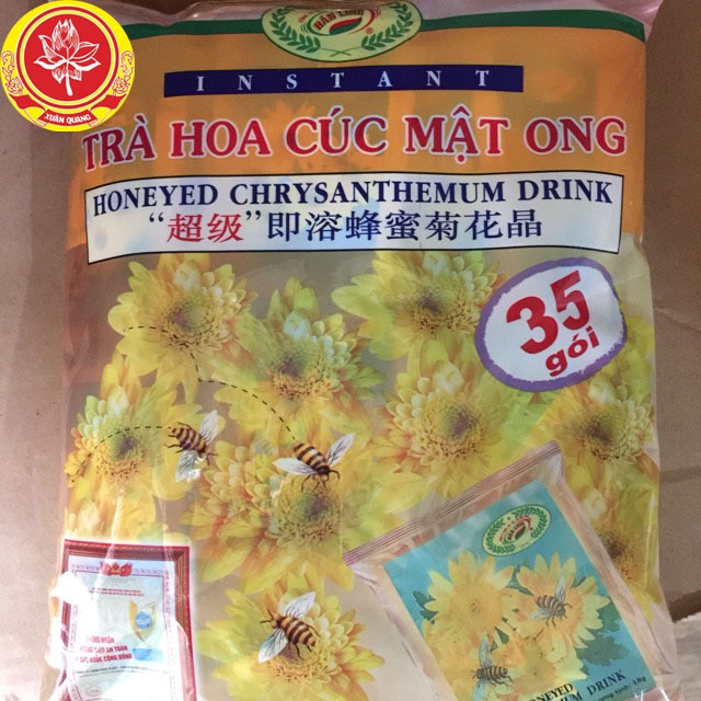 TRÀ HOA CÚC MẬT ONG HOÀ TAN HÁN LINH ( 35 GÓI HOÀ TAN )