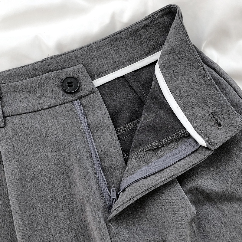 Quần vải ống suông cạp cao ống rộng phong cách Hàn Quốc cực thời trang style sành điệu