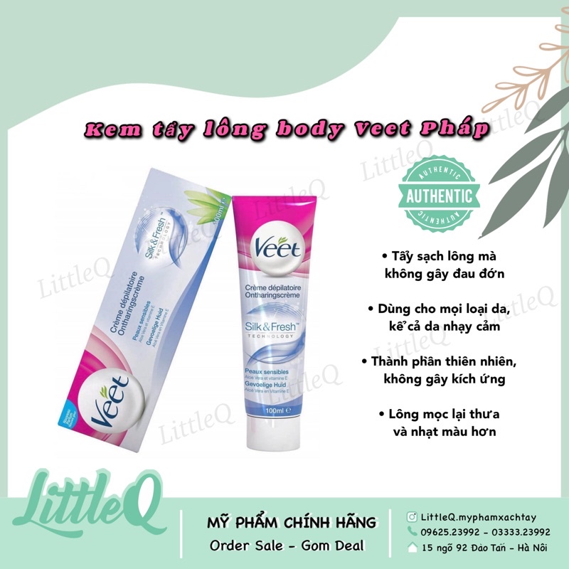 Kem tẩy lông Veet PHÁP