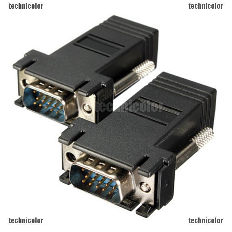 Adapter craving Extender VGA RGB hdb hdb sang LAN CAT5 CAT6 RJ45