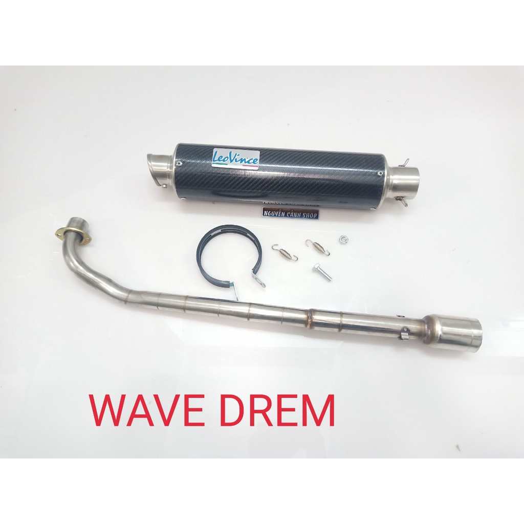 pô xe wave dream leovince dài