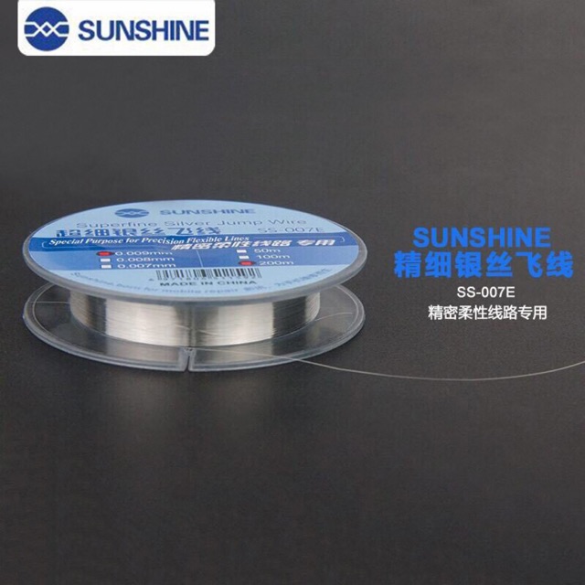 Dây đồng câu mạch phủ bạc Sunshine 0.007mm