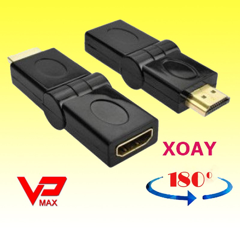 Đầu nối HDMI to HDMI chữ L / Xoay 180 Hàng cao cấp USA