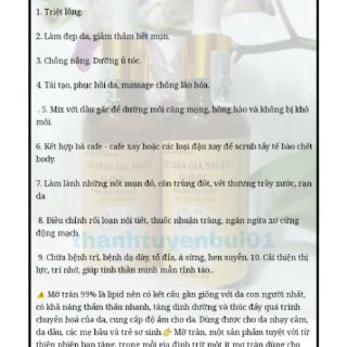 Mỡ trăn triệt lông nguyên chất 100%