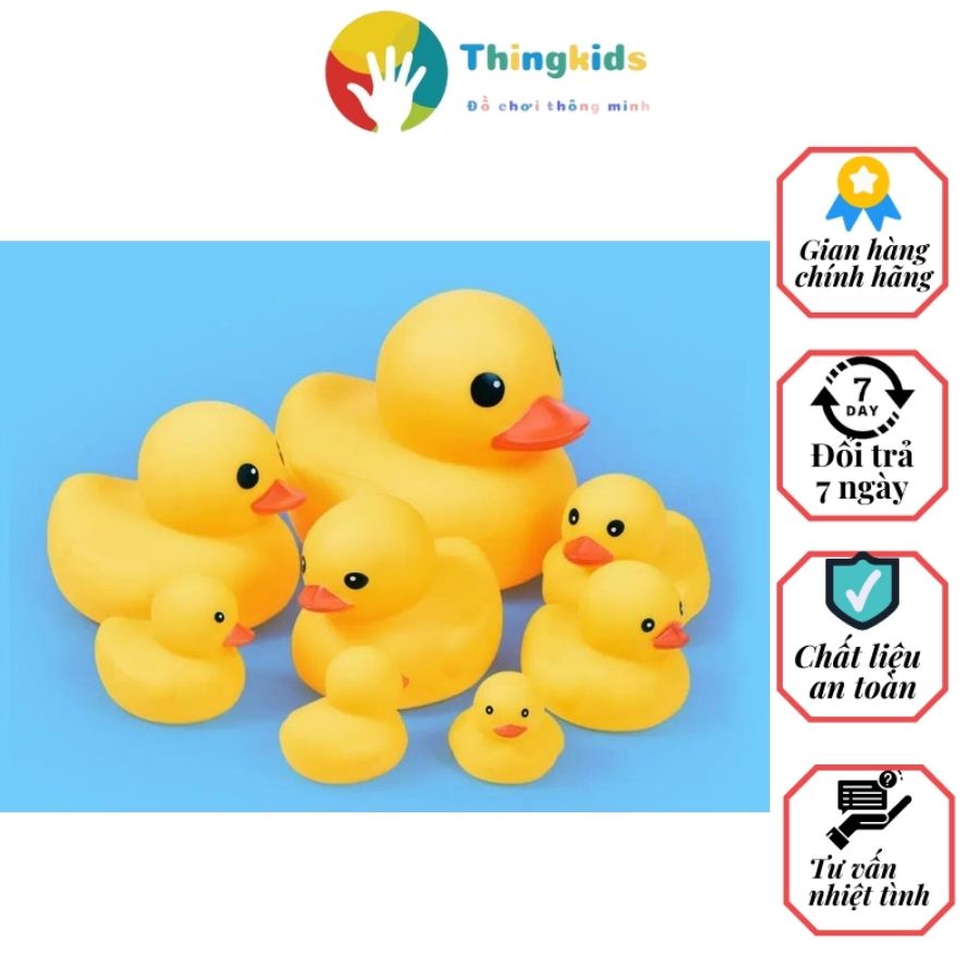 Set 6 con vịt thả bồn tắm bóp kêu chip chip vui nhộn - Thingkids