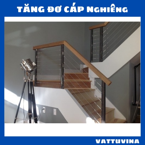 Tăng đơ ống cáp cầu thang nghiêng chất liệu inox 304 - Kim khí Vật tư Vina