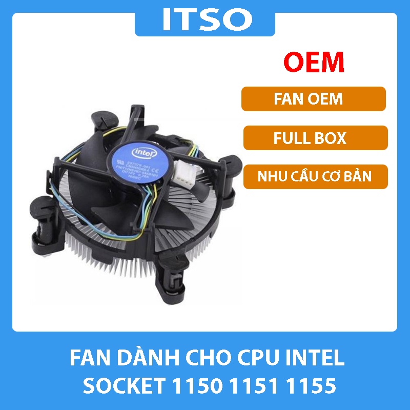 Fan tản nhiệt Intel socket 1155/ 1150/ 1151