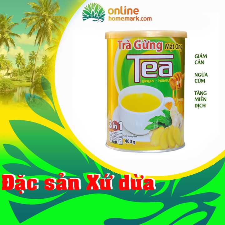 Trà gừng mật ong Thanh Bình hủ nhôm 400g