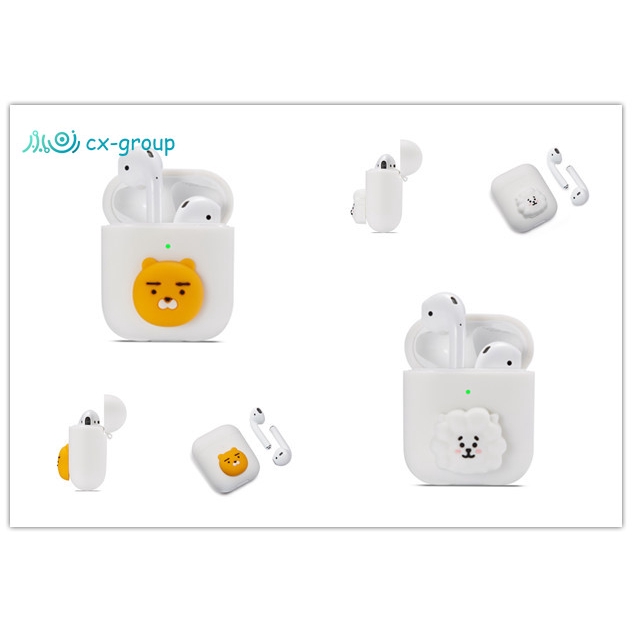 Ốp hộp sạc silicon chống sốc hình hoạt hình bảo vệ cho Apple Airpods i11 i 12 1/2 Pro mẫu 2019