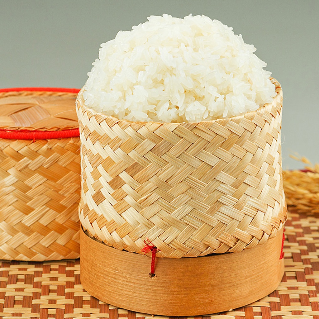 Bộ típ tre đựng xôi Lào Thái Lan đủ size กระติ๊บใส่ข้าวเหนียว
