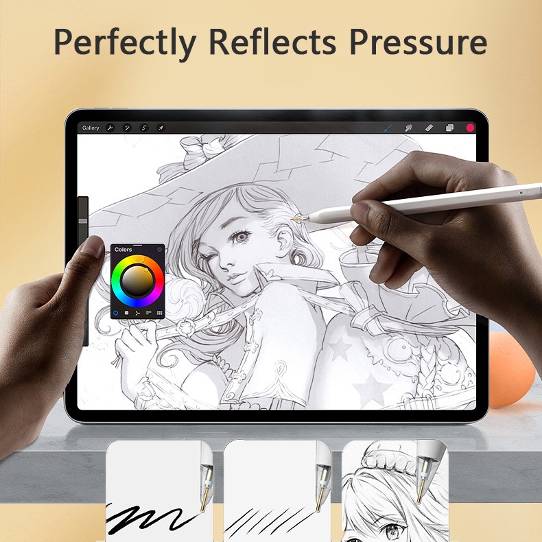 Đầu Bút Cảm Ứng Trong Suốt Đầu Kim Loại Cho Apple Pencil 2 1 Thế Hệ 1