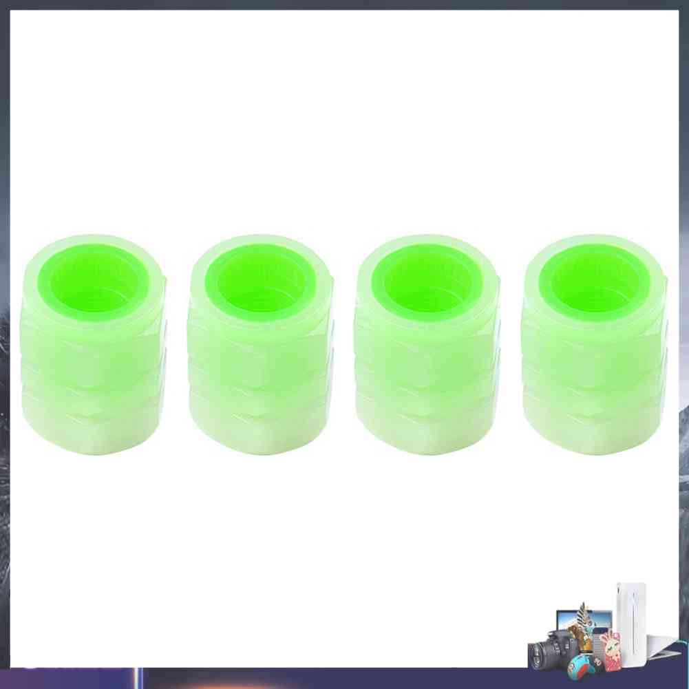 Set 4 Vỏ Bọc Van Schrader Dạ Quang Cho Xe Máy / Xe Đạp