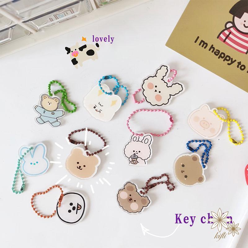 【kifli】Móc Khóa Bằng Acrylic Họa Tiết Hoạt Hình Dễ Thương