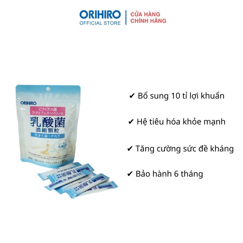 Men vi sinh hỗ trợ hệ tiêu hóa Orihiro 16 túi