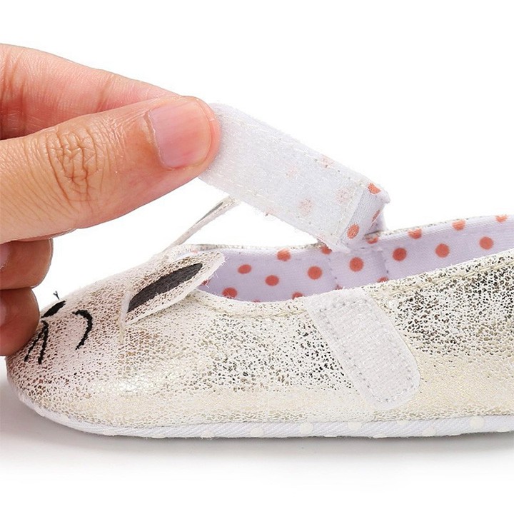 Giày tập đi búp bê cho bé gái 0-18 tháng tuổi chất da PU mềm nhẹ thân thiện cHo bé tâp đi Baby-S – STD18