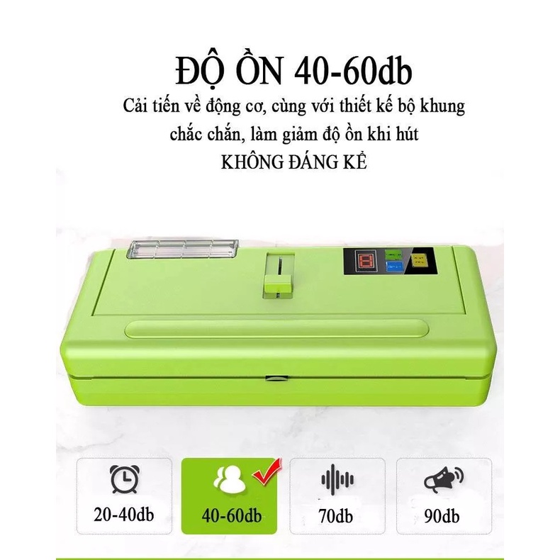 Máy Hút Chân Không - Không Kén Túi P290 - Lực Hút Mạnh, Hút Được Thực Phẩm Khô Và Ướt, BẢO HÀNH UY TÍN 1 ĐỔI 1
