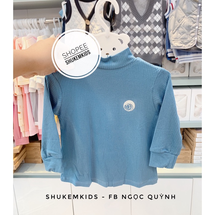 Anminaza - Bộ polo phối cổ thời trang mềm mại bé trai gái