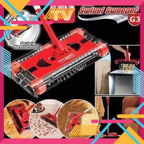 CHỔI QUÉT NHÀ KHÔNG DÂY SWIVEL SWEEPER [HCM]