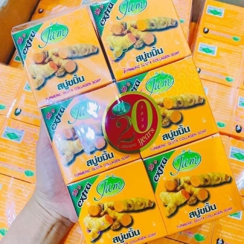 Soap Nghệ Hộp Thái Lan 🇹🇭 Giảm Thâm Mụn Lưng, Thâm Khuỷ Tay, Thâm Mông, Sáng Da