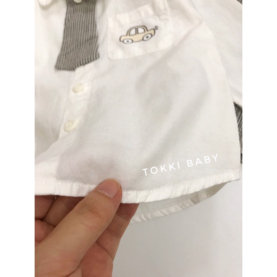 Áo sơ mi kèm cavat cho bé ABM002