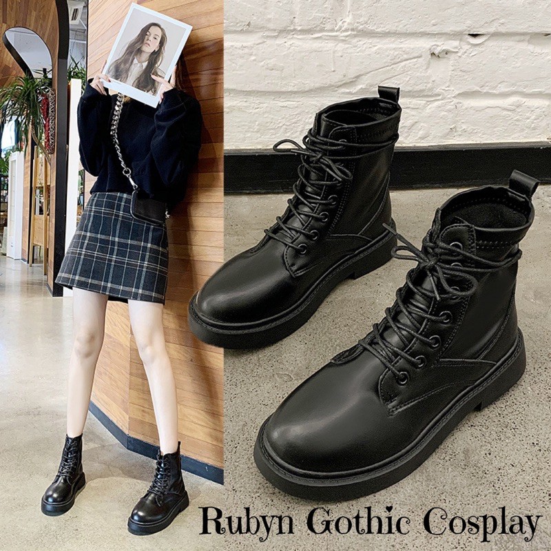 [NEW]  Giày Boots Chiến Binh Cổ Lửng Siêu Ngầu ( Size 35 ~ 40 )