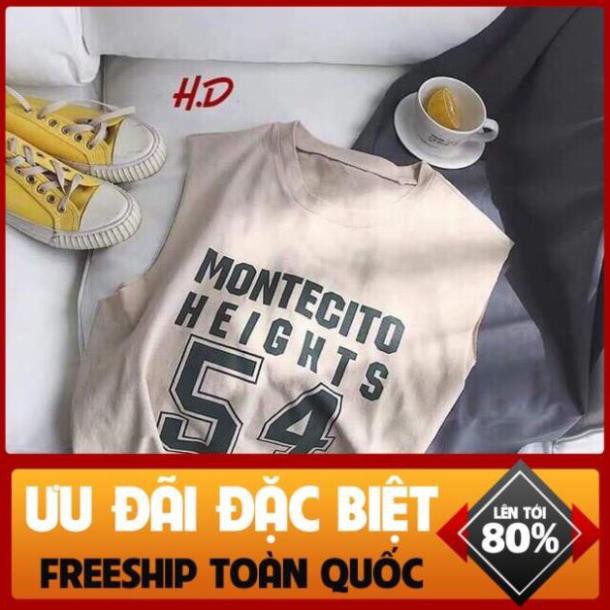 Áo Sát Nách Thun Cotton Form Rộng oversize ulzzang, Áo Thun Ba Lỗ Unisex Nam Nữ in Chữ 54 Cá Tính M092 * *