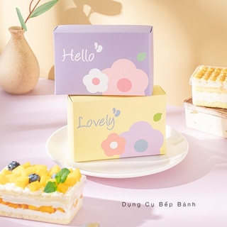 ❤️❤️HỘP GIẤY CHỮ NHẬT TRANG TRÍ ĐỰNG BÁNH TIRAMISU❤️❤️ {Có Sẵn}