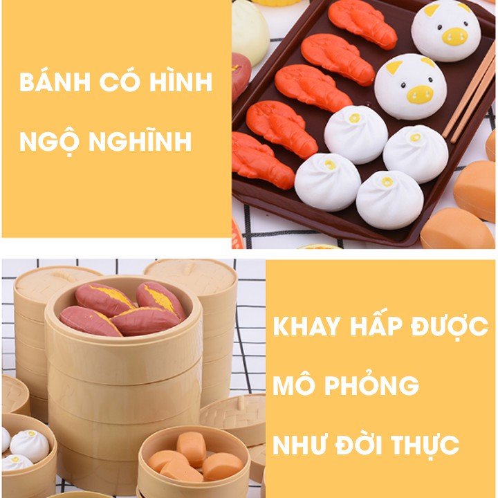 Đồ chơi nhà bếp CỠ LỚN cho bé| Bộ đồ chơi nấu ăn nhà bếp như thật cao cấp cho trẻ em gồm 84 món Á, Âu