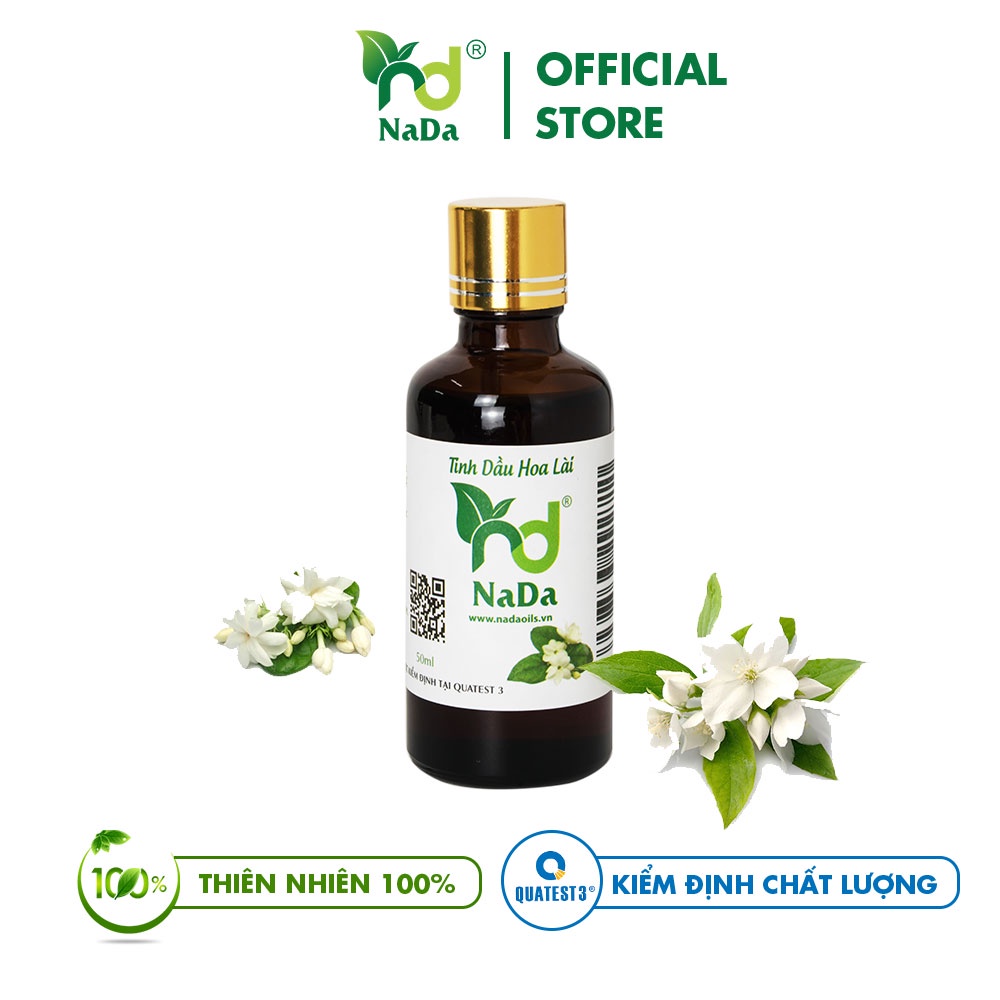Tinh dầu hoa lài NADA chiết xuất từ thiên nhiên, xông phòng thơm nhẹ nhàng, kích thích phòng the, kiểm định Quatest 3