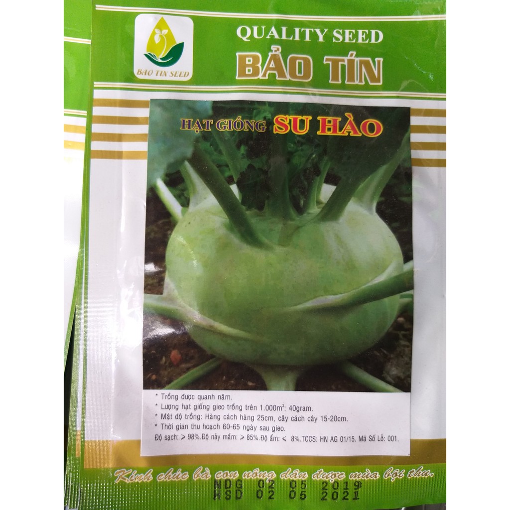 Hạt Giống Su Hào Xanh (2g)