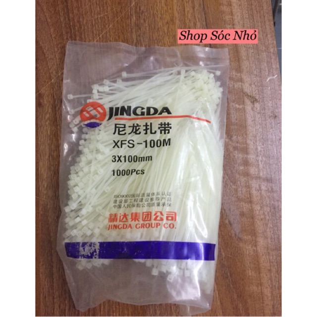 Dây thít nhựa, dây lạt nhựa 10cm 1000c/ túi