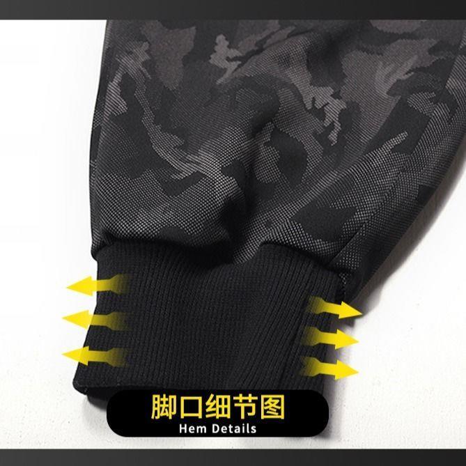 Quần Jogger Thể Thao Co Giãn Plus Size M-6XL Họa Tiết Rằn Ri Cho Nam