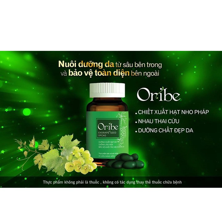 Viên uống đẹp da Oribe | Giảm mờ nám, sạm da, làm sáng da, chống lão hóa, bảo vệ da khỏi tia uv