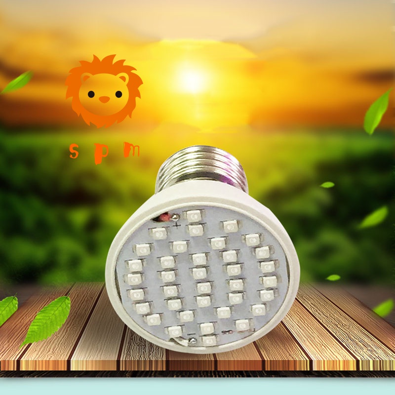 Đèn LED trồng cây E27 36 bóng tia UV IR