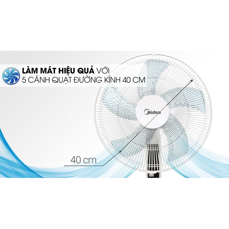 (Mã CHUTHI14 giảm 15K) Quạt đứng Midea FS40-19PRD - Hàng chính hãng